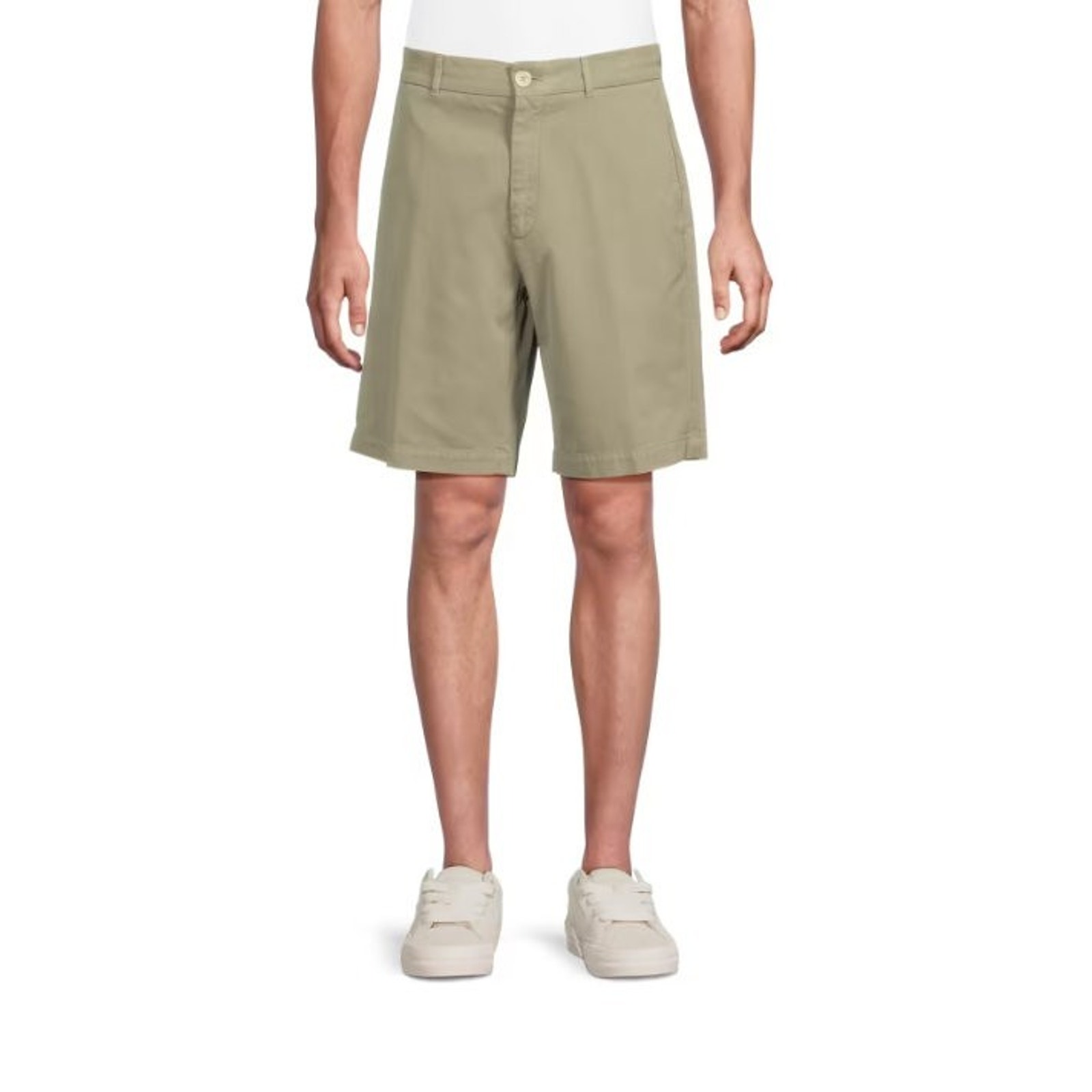$750 Nwt Brunello Cucinelli Green 100% Cotton Flat Front Bermuda Shorts 42